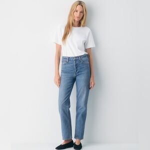 Aritzia Denim Forum Arlo Hi-Rise Straight Jean, 5 Yrs Kiss N Tell Bleu, Size 25